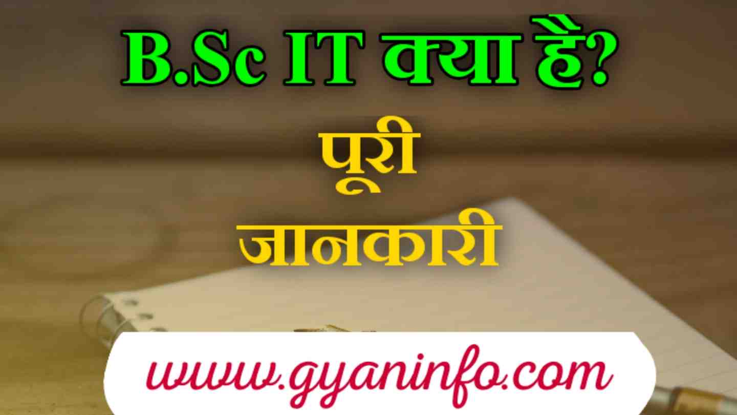 बीएससी आईटी (B.Sc IT) क्या है Full Information In Hindi