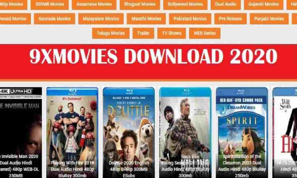 9xMovies 2020 Download Latest 300MB HD Bollywood, Hollywood Movies