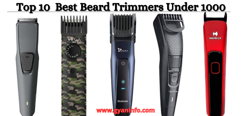 Top 10 Best Beard Trimmers Under 1000 Rupees (2021)