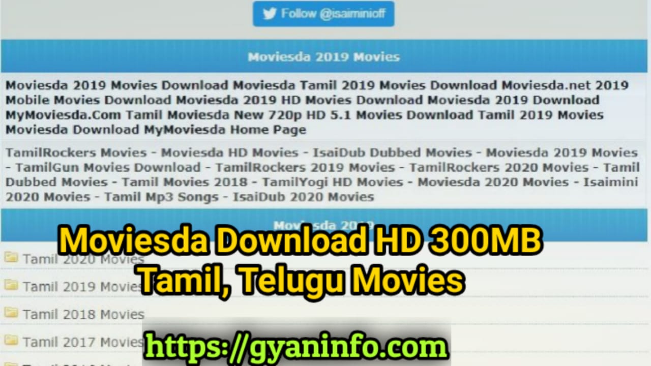 Moviesda 2021: Download HD 300MB Malayalam, Tamil, Telugu Movies Free