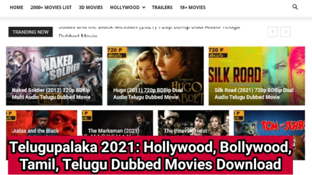 Telugupalaka 2021: Hollywood, Bollywood, Tamil, Telugu Dubbed Movies Download