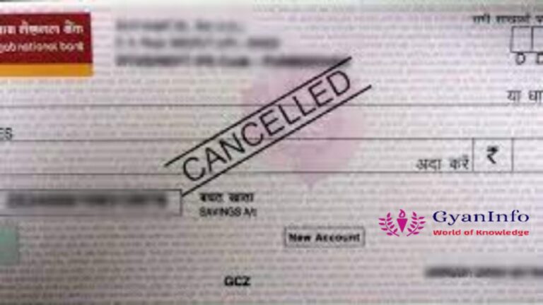 Cancel Cheque in Hindi