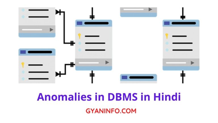 Anomalies in DBMS in Hindi
