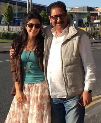 Isha Talwar with her father Vinod Talwar (Executive Producer)