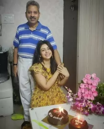 Neha Sargam with her father