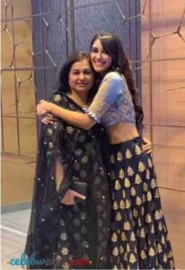 Nikita Dutta with her mother