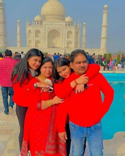 Surbhi Rathore with her family