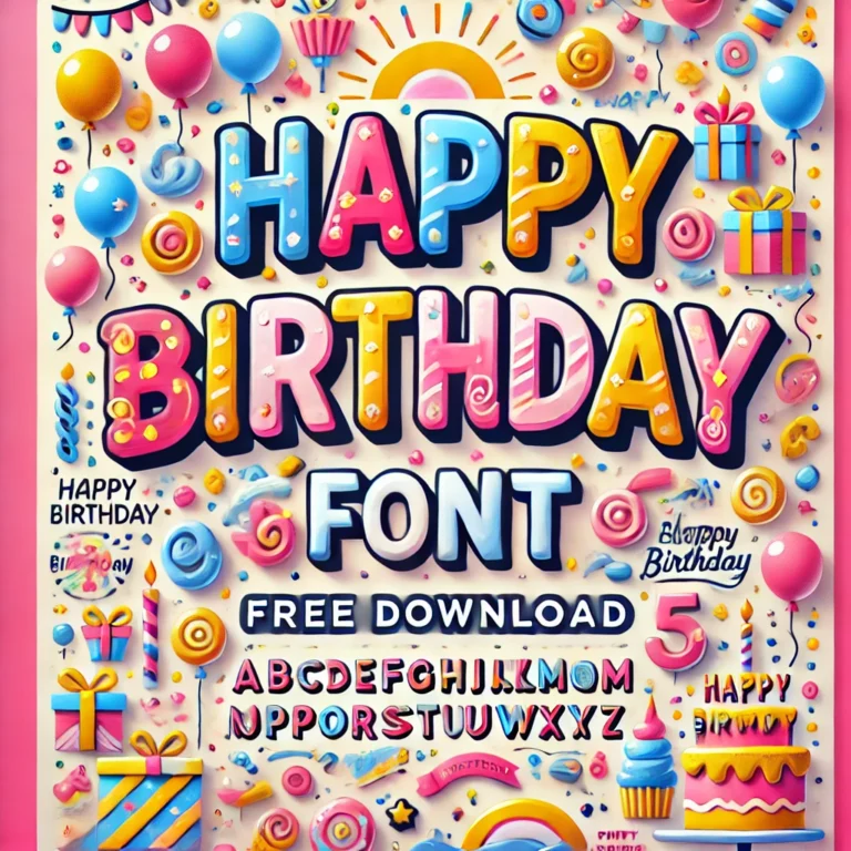 Happy Birthday Font Free Download