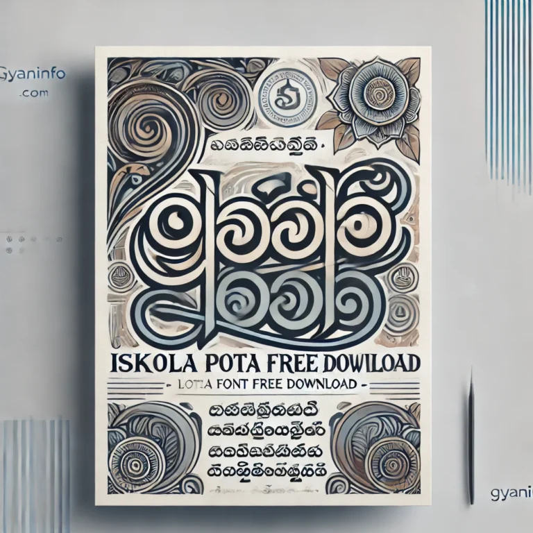 Iskoola Pota Font Free Download