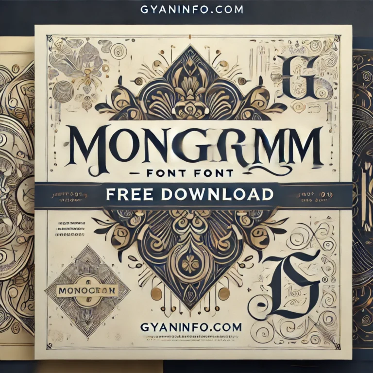 Monogram Font Free Download