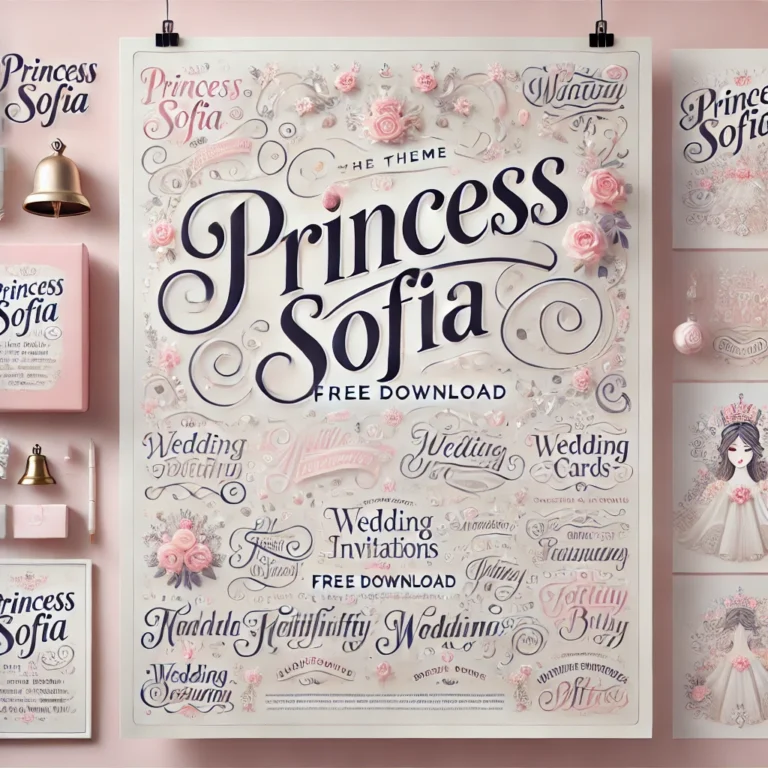 Princess Sofia Font Family Free Download