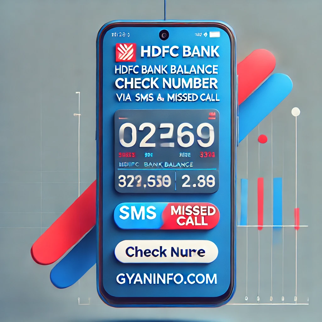 HDFC Bank Balance Check Number via SMS and Missed Call