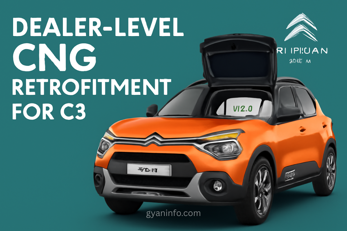 Citroen India Introduces Dealer-Level CNG Retrofitment for C3