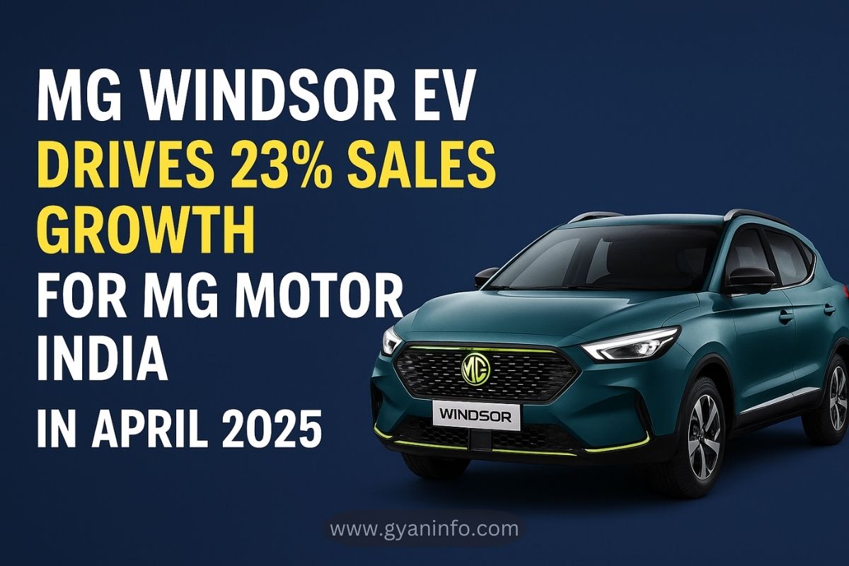 MG Windsor EV Drives 23% Sales Growth for MG Motor India in April 2025
