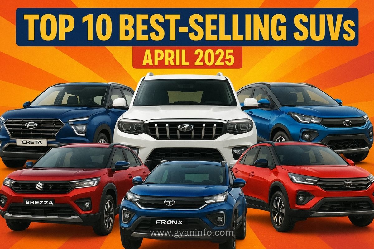 Top 10 Best-Selling SUVs in April 2025: Creta, Scorpio, Nexon, and More
